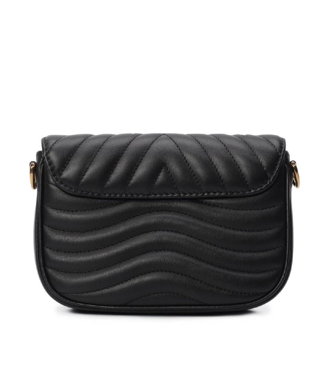 LOUIS VUITTON Черная кожаная сумка через плечо, фото 3