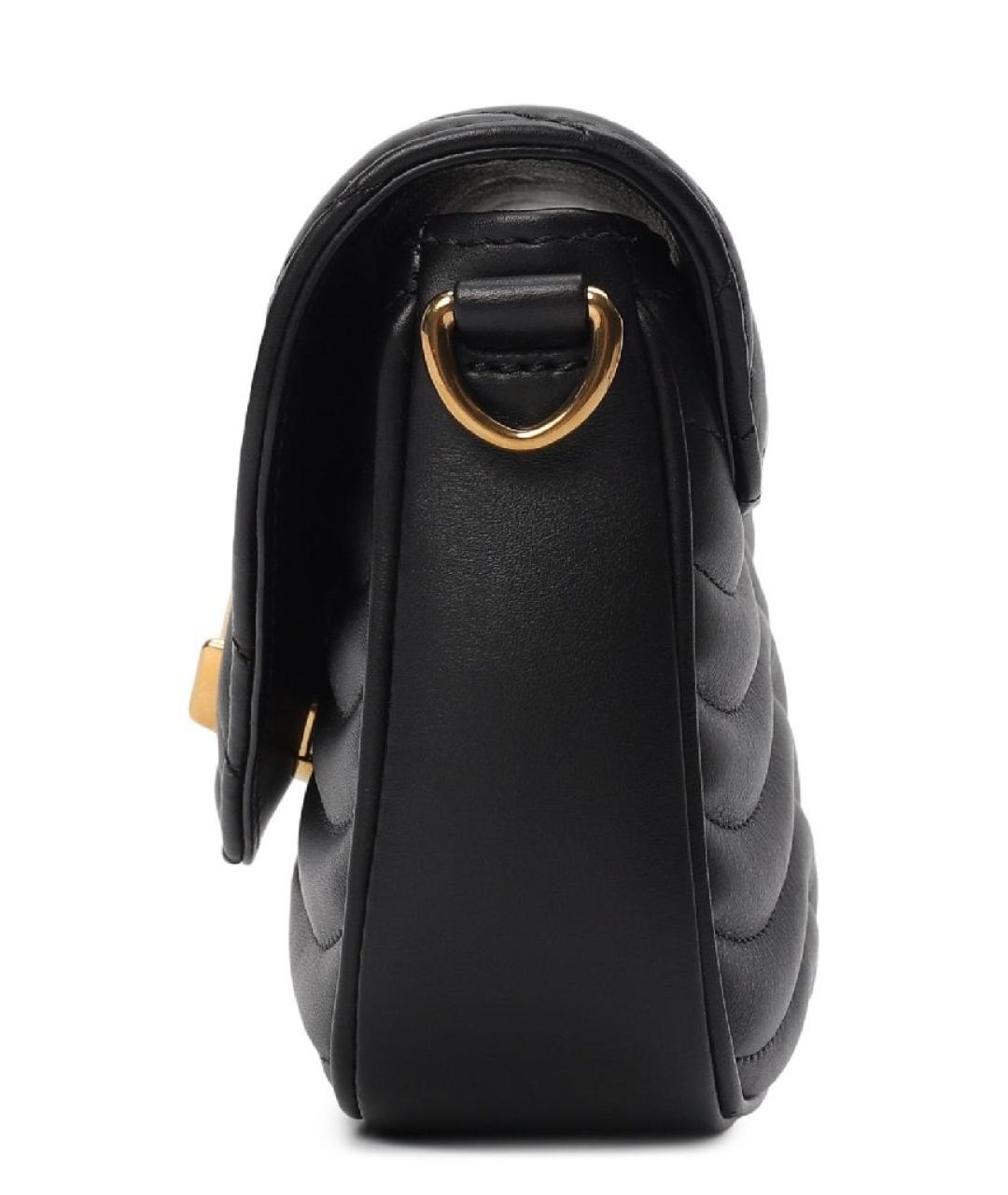 LOUIS VUITTON Черная кожаная сумка через плечо, фото 8