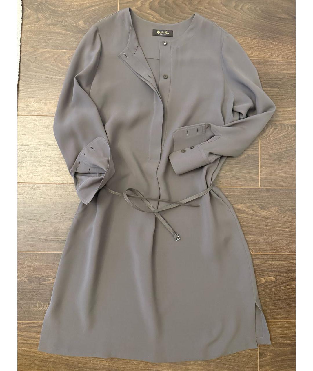 LORO PIANA Шелковое повседневное платье, фото 2