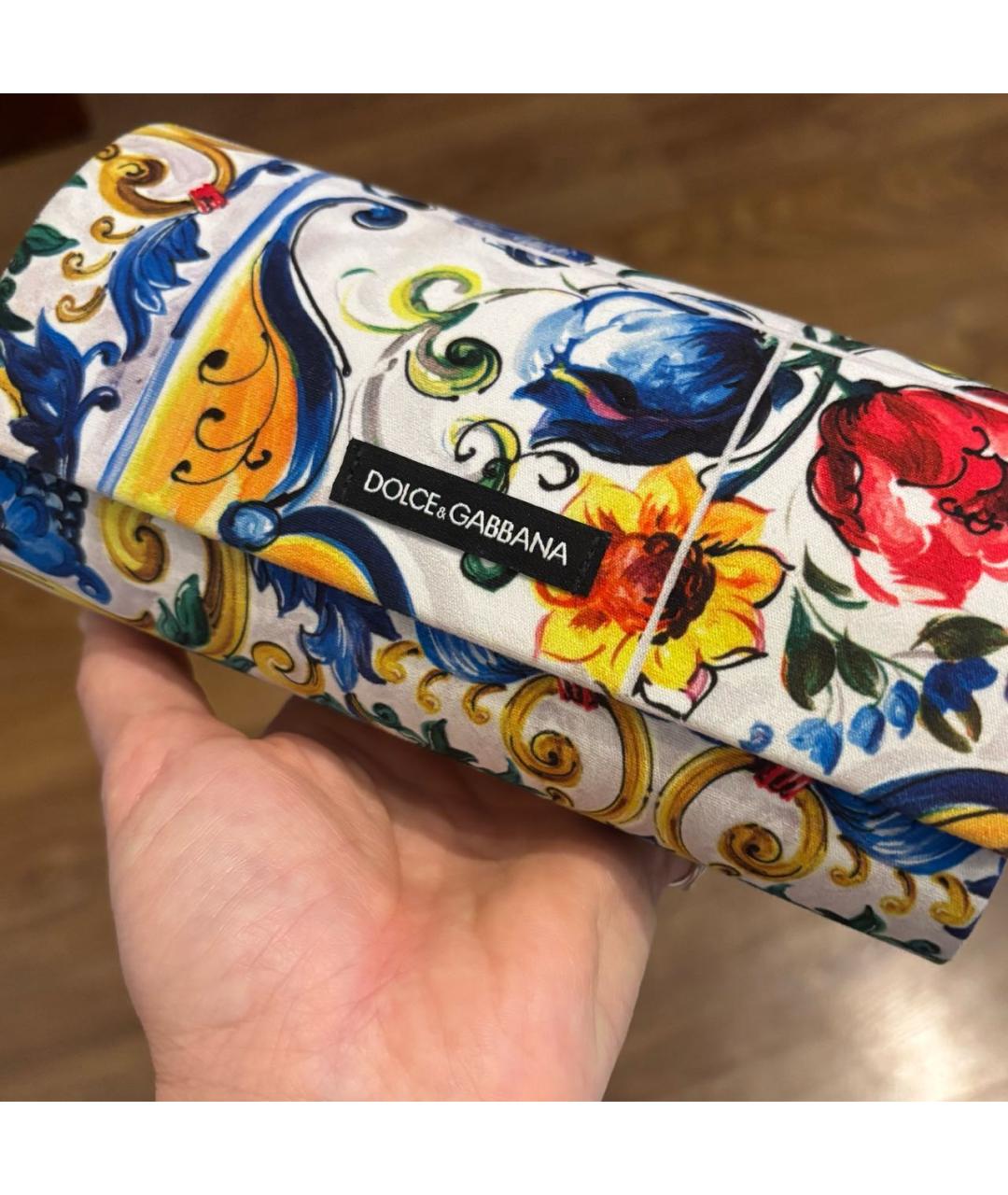 DOLCE&GABBANA Коричневые пластиковые солнцезащитные очки, фото 5