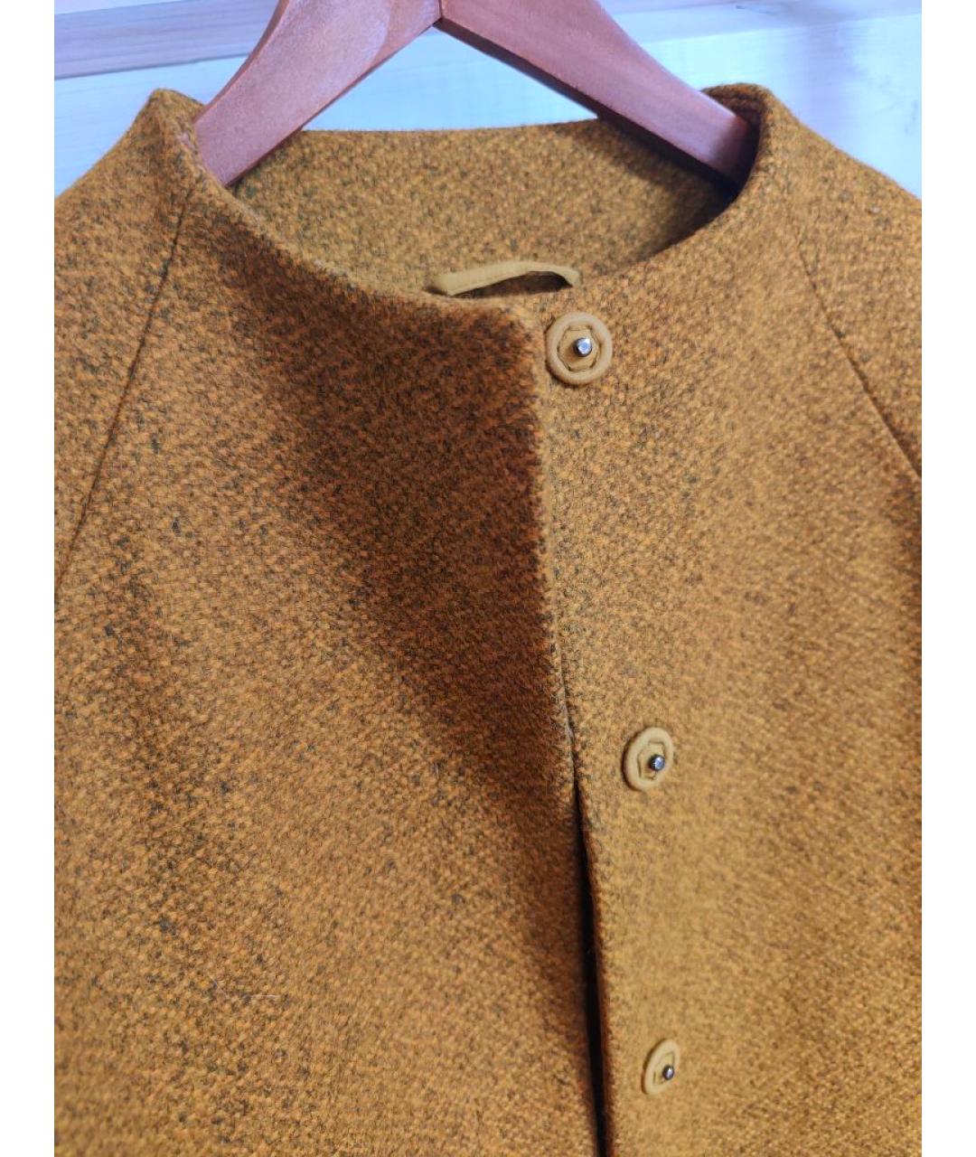 COS Горчичное шерстяное пальто, фото 6