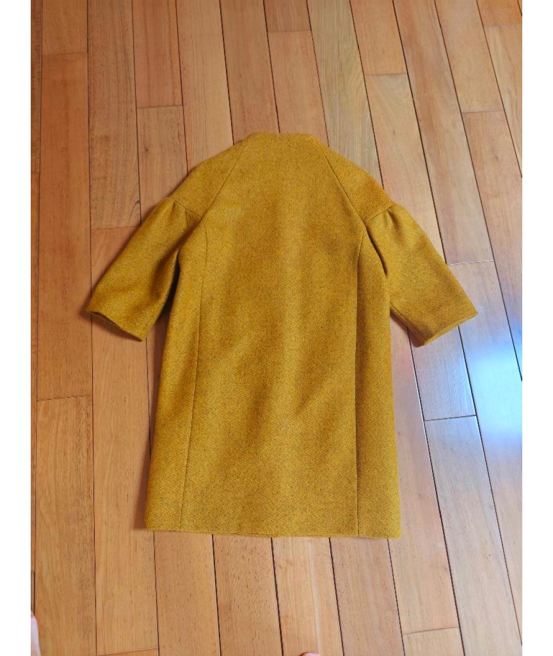 COS Горчичное шерстяное пальто, фото 2