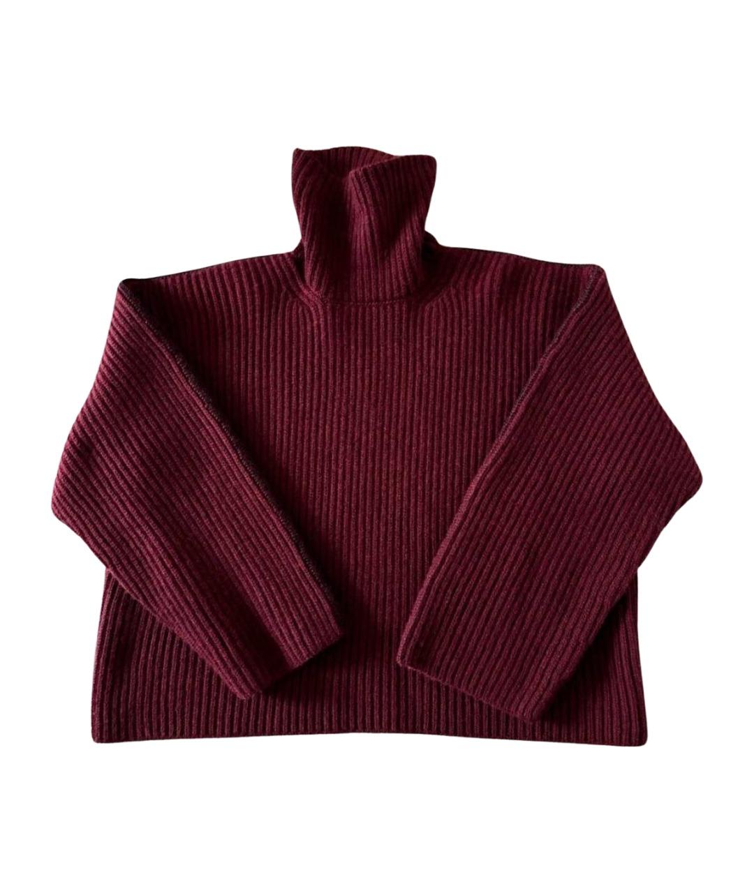 CELINE Бордовый кашемировый джемпер / свитер, фото 1