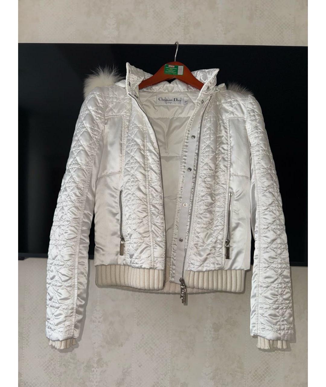 CHRISTIAN DIOR Белая меховая куртка, фото 5