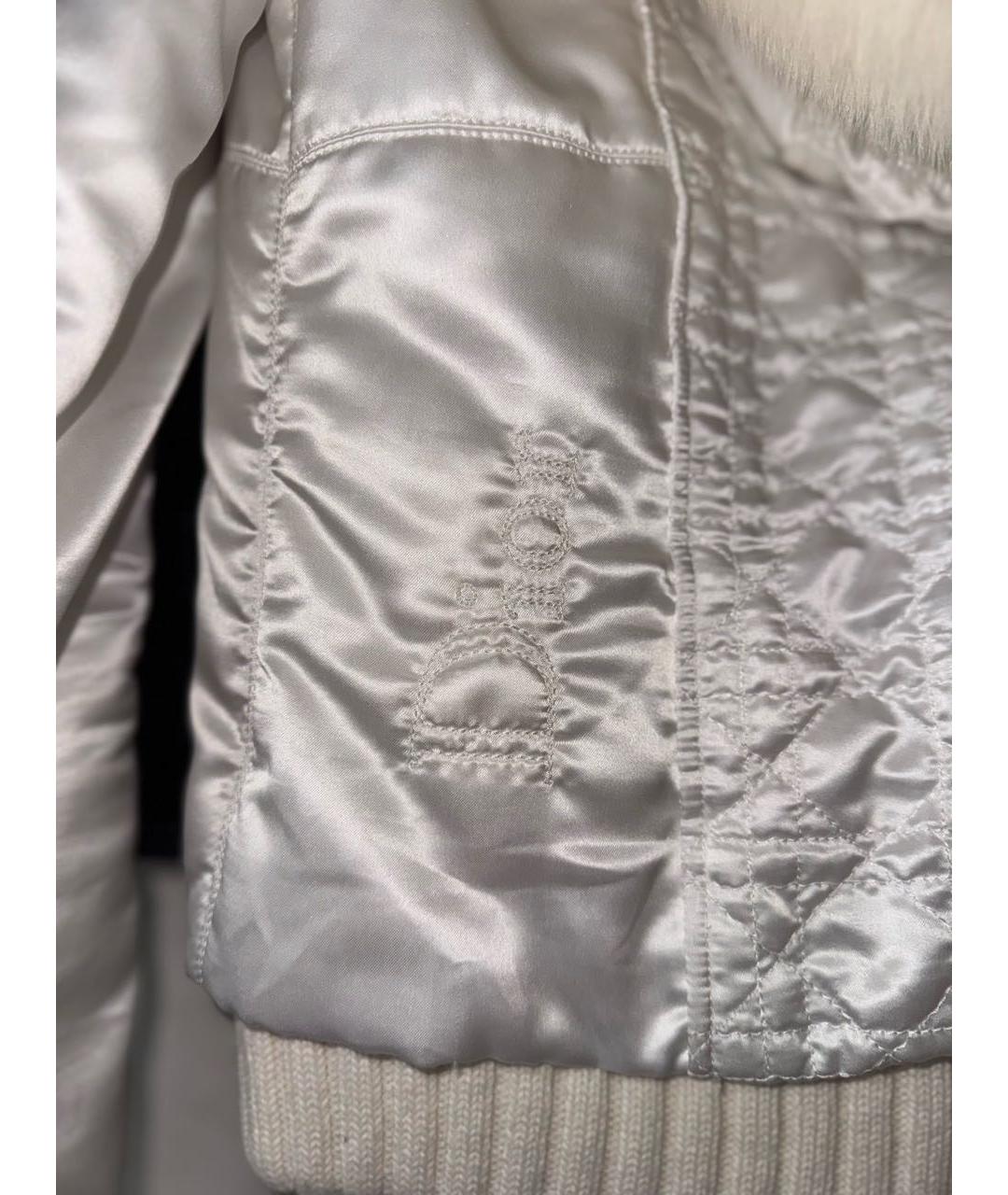 CHRISTIAN DIOR Белая меховая куртка, фото 3