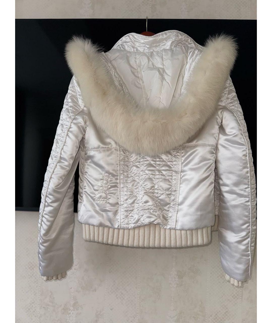 CHRISTIAN DIOR Белая меховая куртка, фото 2