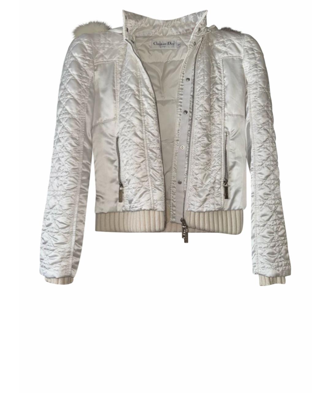 CHRISTIAN DIOR Белая меховая куртка, фото 1