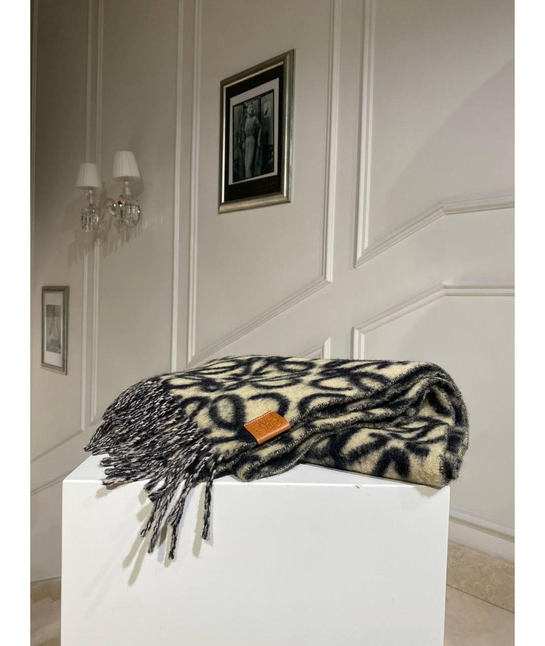 LOEWE Мульти шерстяной шарф, фото 3