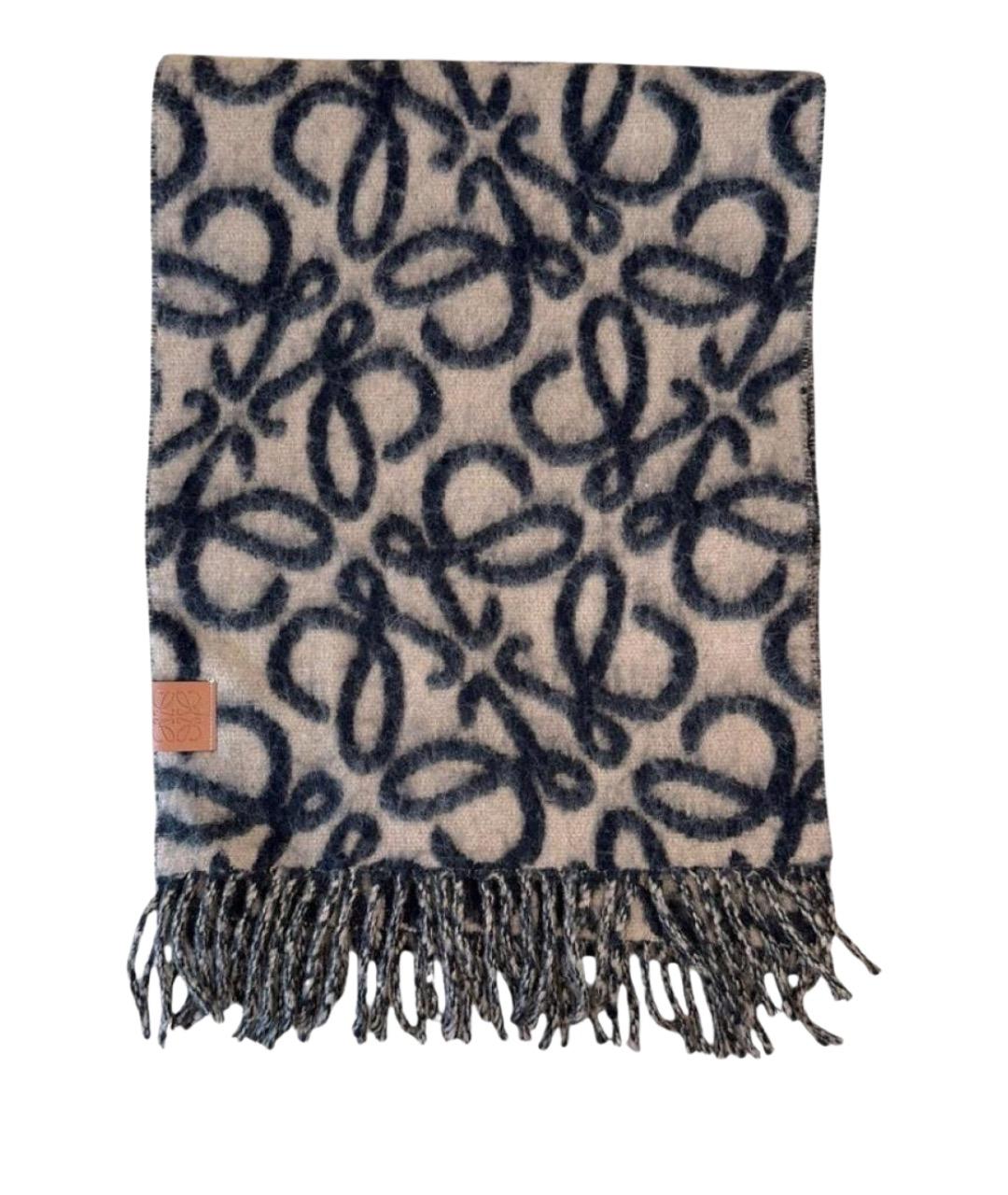 LOEWE Мульти шерстяной шарф, фото 1