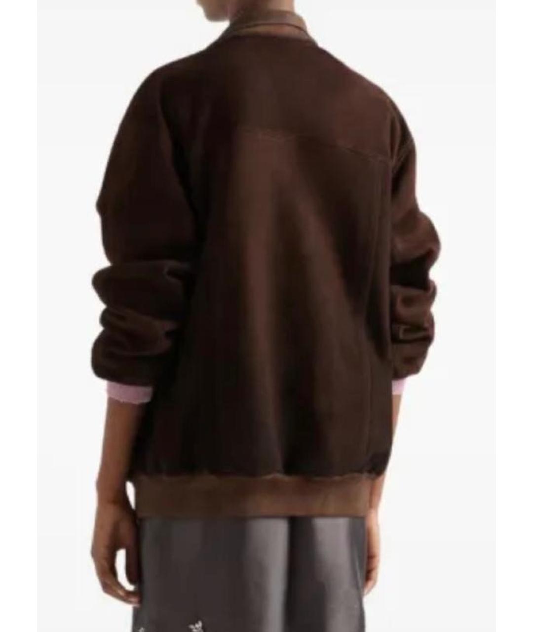 PRADA Коричневая замшевая куртка, фото 2