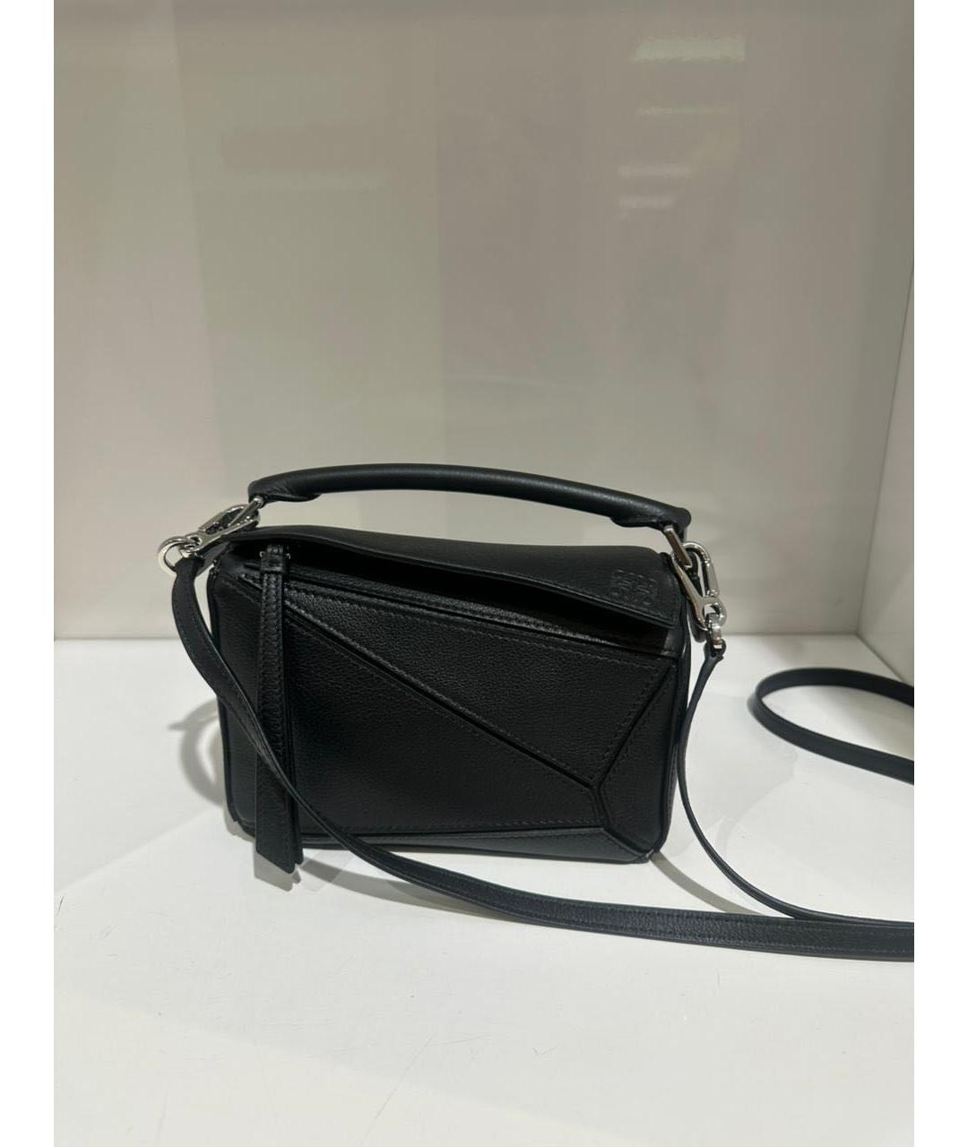 LOEWE Черная кожаная сумка через плечо, фото 2
