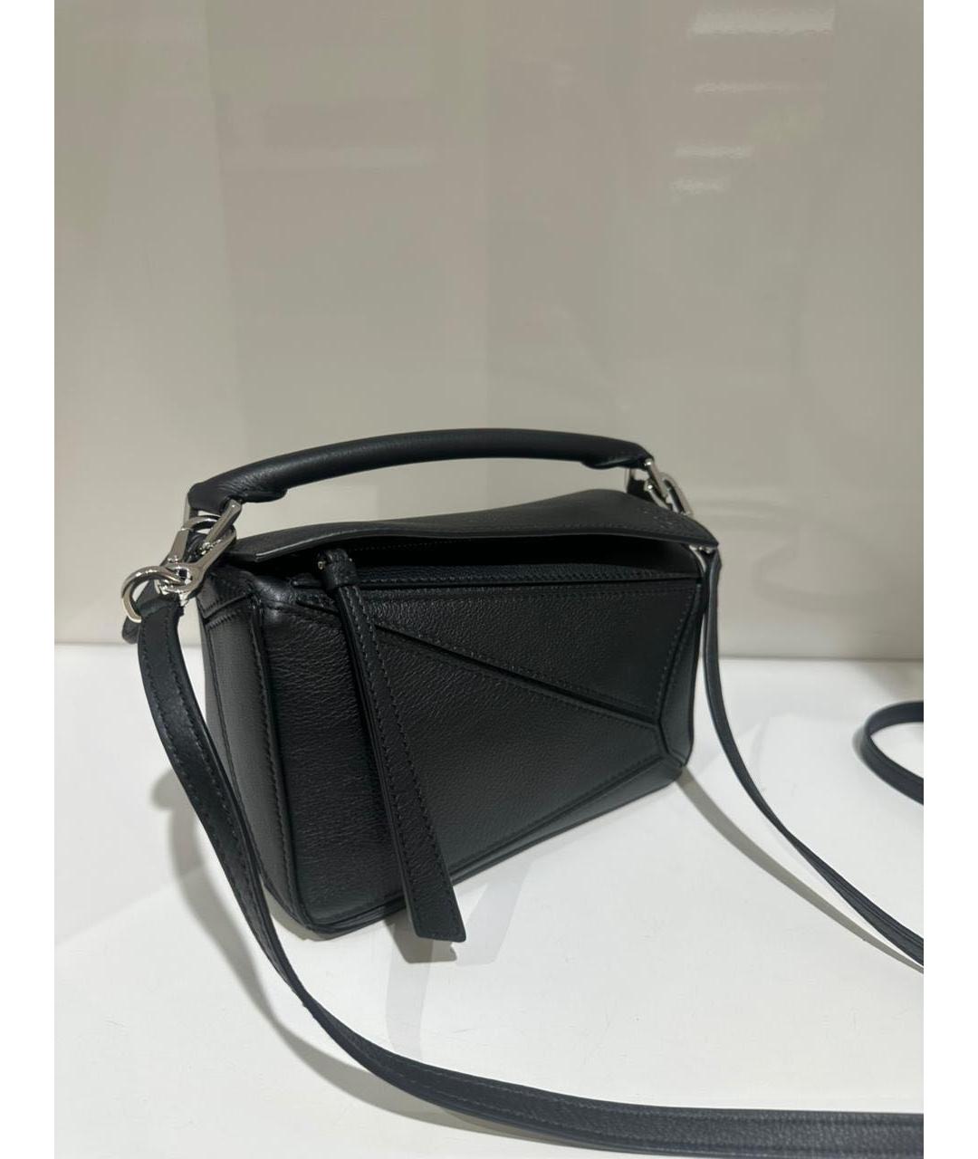 LOEWE Черная кожаная сумка через плечо, фото 3