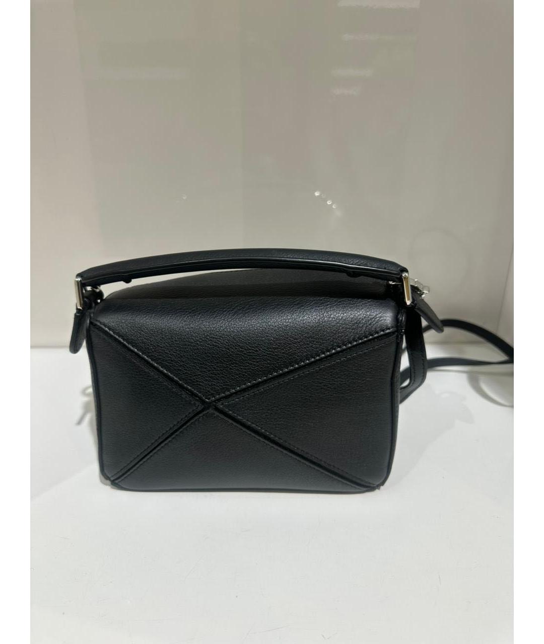 LOEWE Черная кожаная сумка через плечо, фото 4