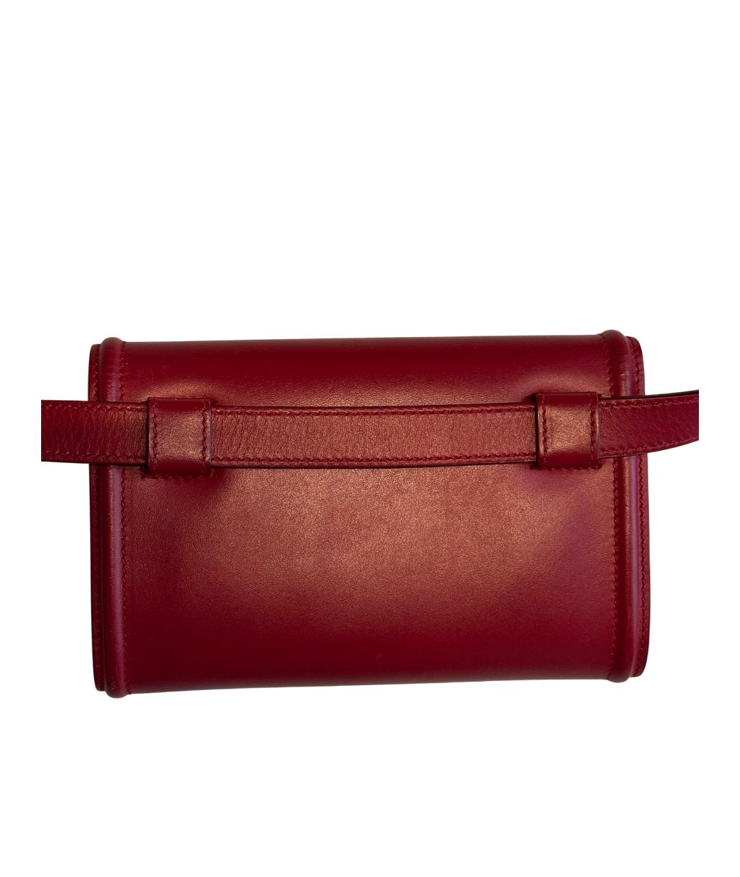 DOLCE&GABBANA Красная кожаная поясная сумка, фото 3