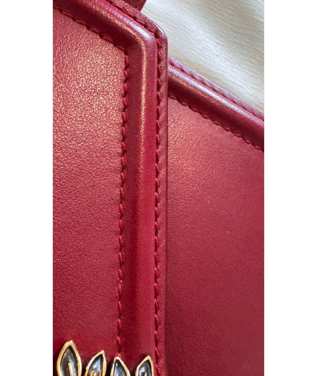 DOLCE&GABBANA Красная кожаная поясная сумка, фото 4