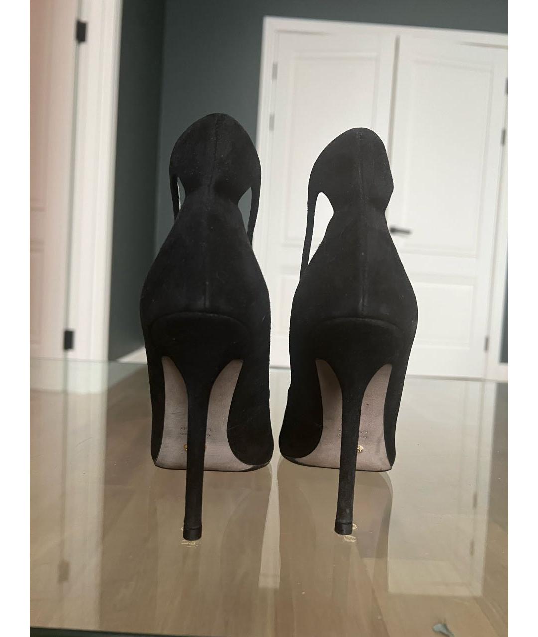 SERGIO ROSSI Черные замшевые туфли, фото 7