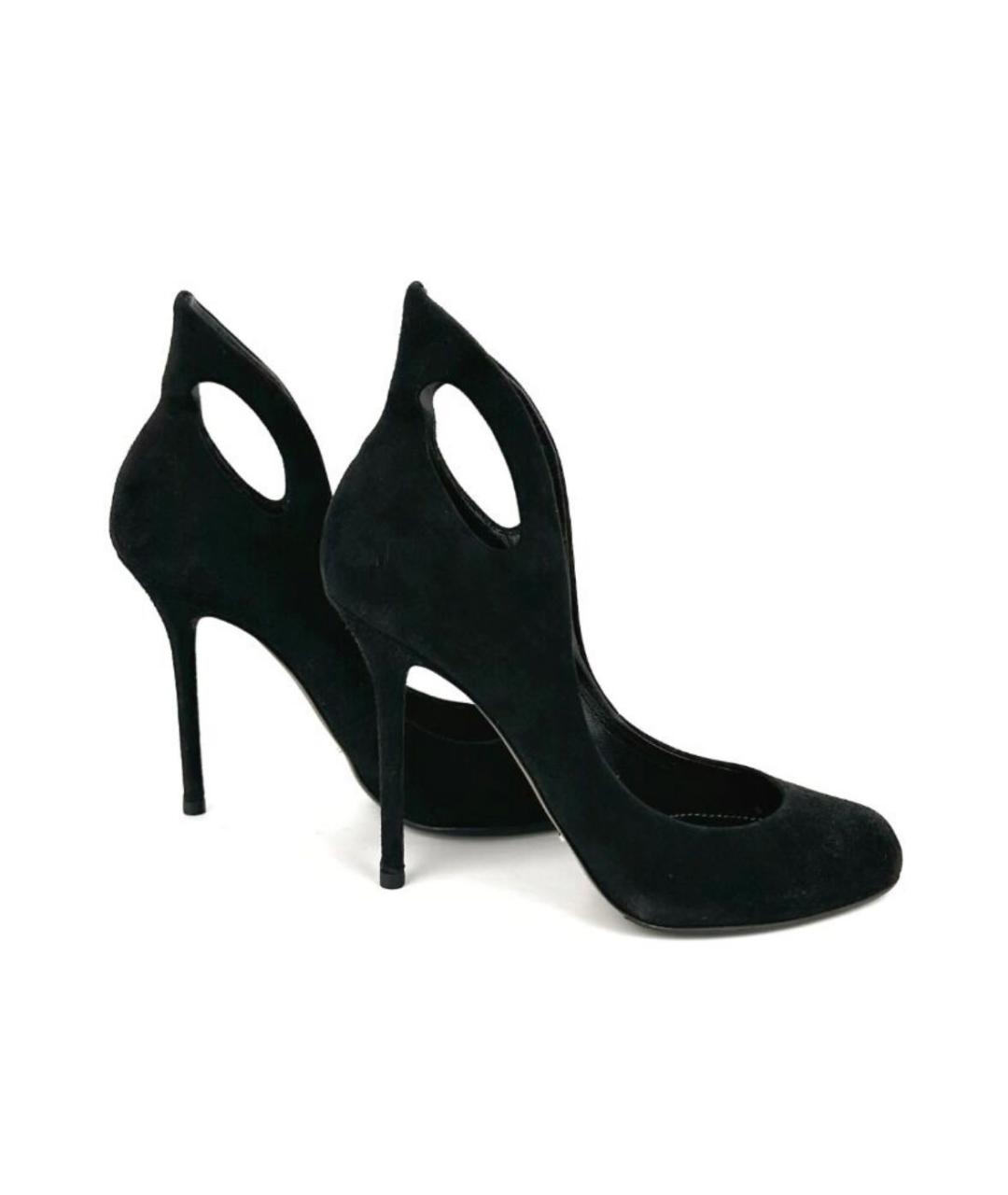 SERGIO ROSSI Черные замшевые туфли, фото 5