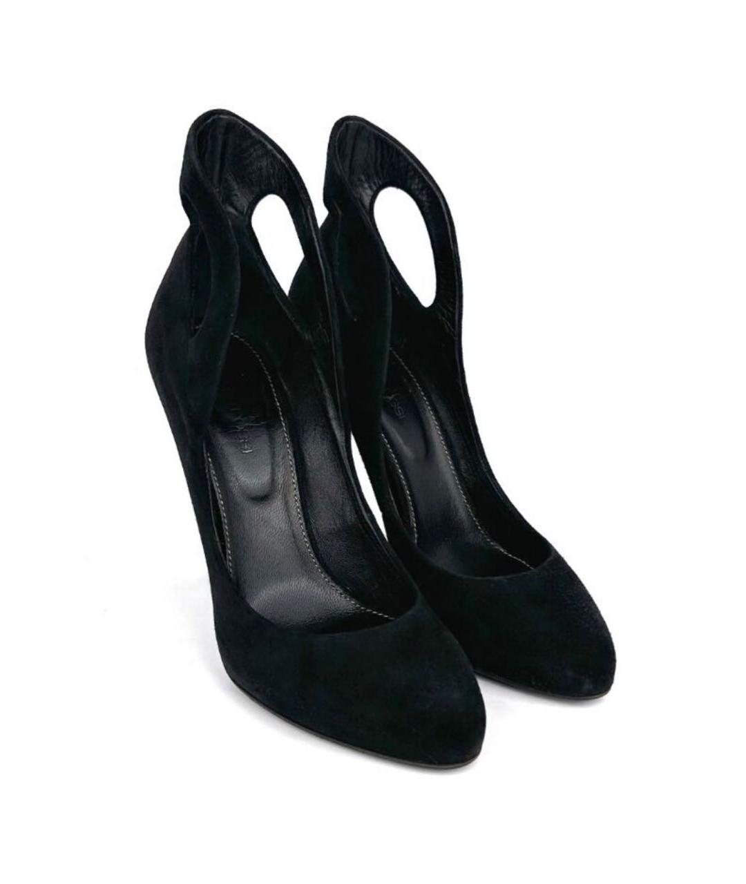 SERGIO ROSSI Черные замшевые туфли, фото 4