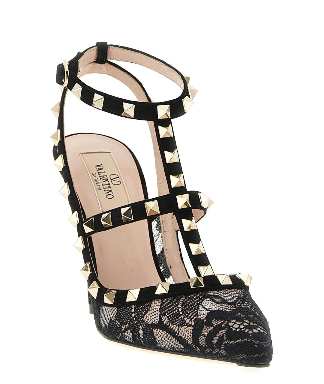 VALENTINO Черные текстильные туфли, фото 2