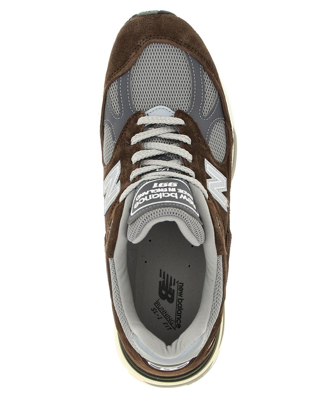 NEW BALANCE Коричневые текстильные низкие кроссовки / кеды, фото 4