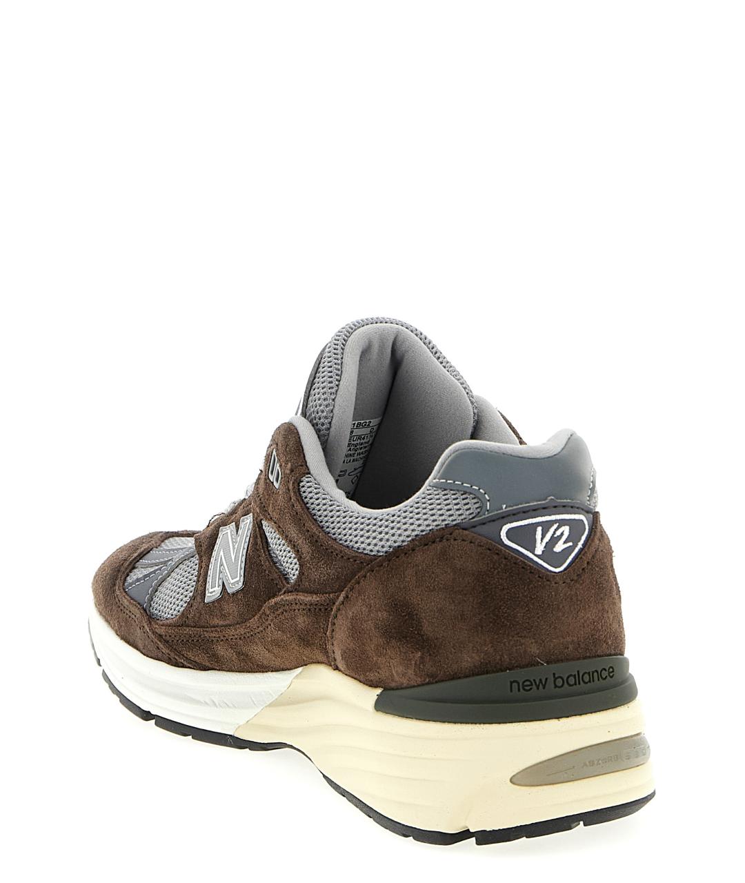 NEW BALANCE Коричневые текстильные низкие кроссовки / кеды, фото 3