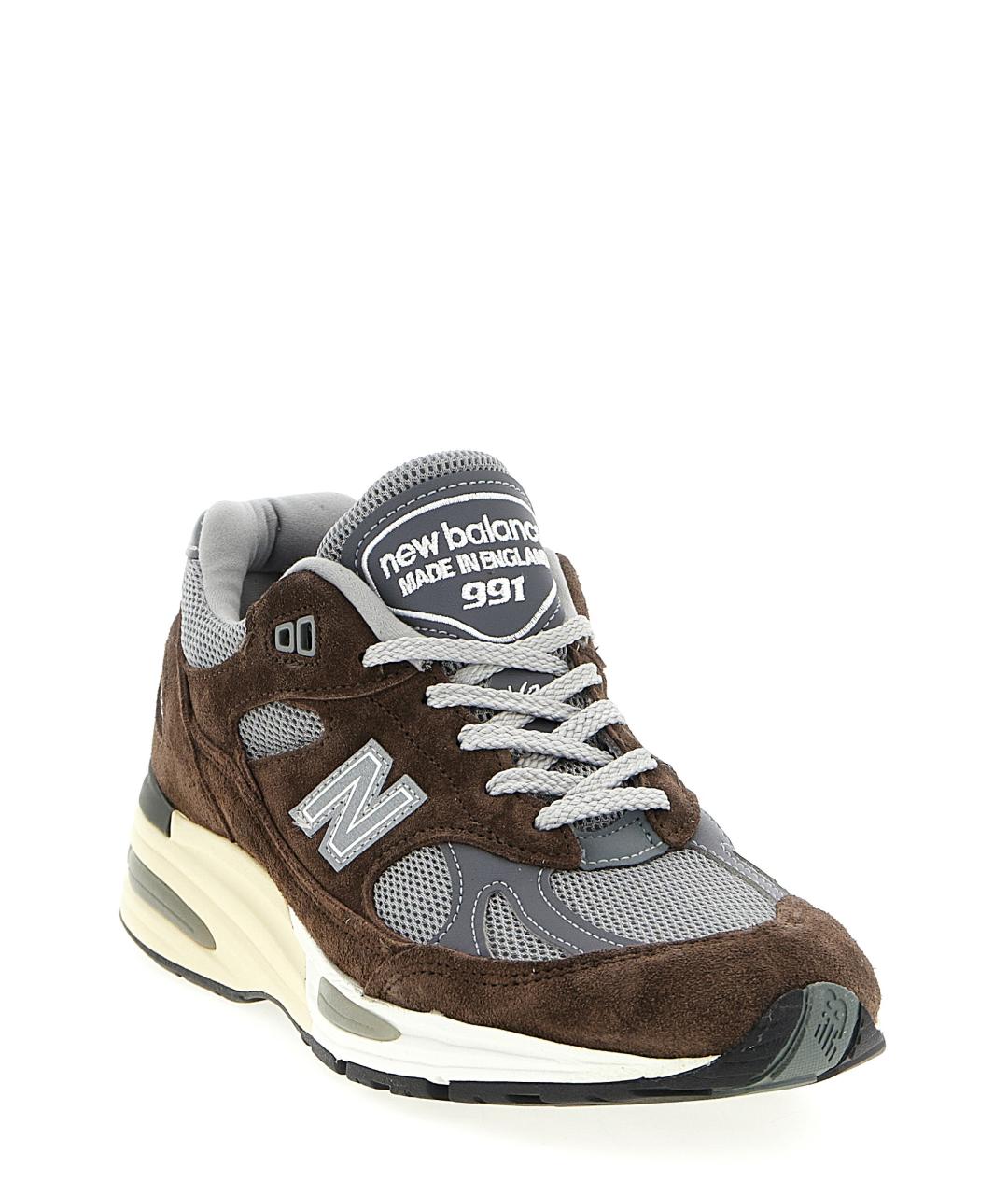 NEW BALANCE Коричневые текстильные низкие кроссовки / кеды, фото 2