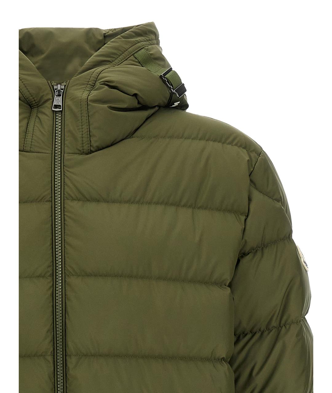 MONCLER Зеленый пуховик, фото 3