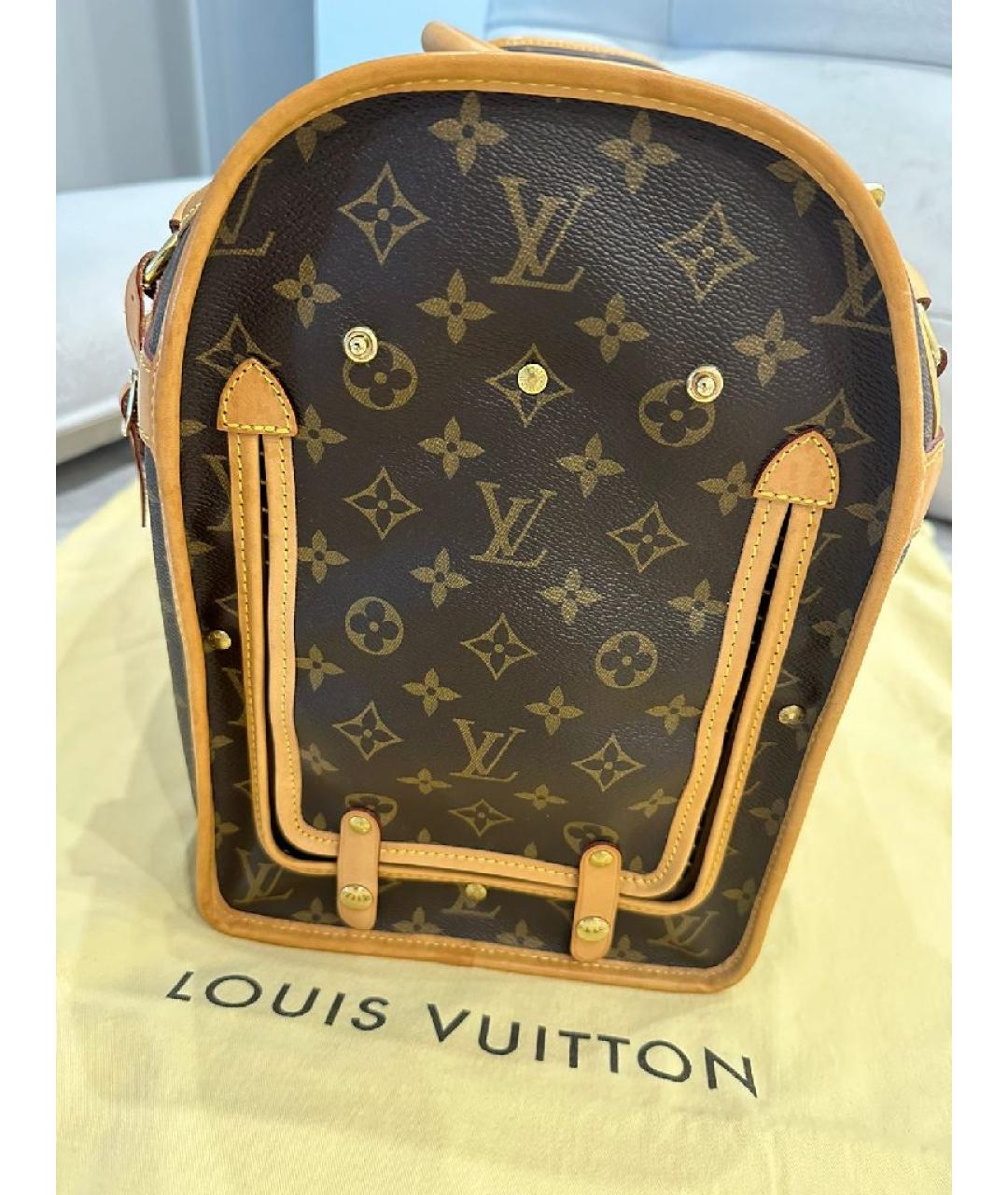 LOUIS VUITTON Коричневая дорожная/спортивная сумка, фото 7