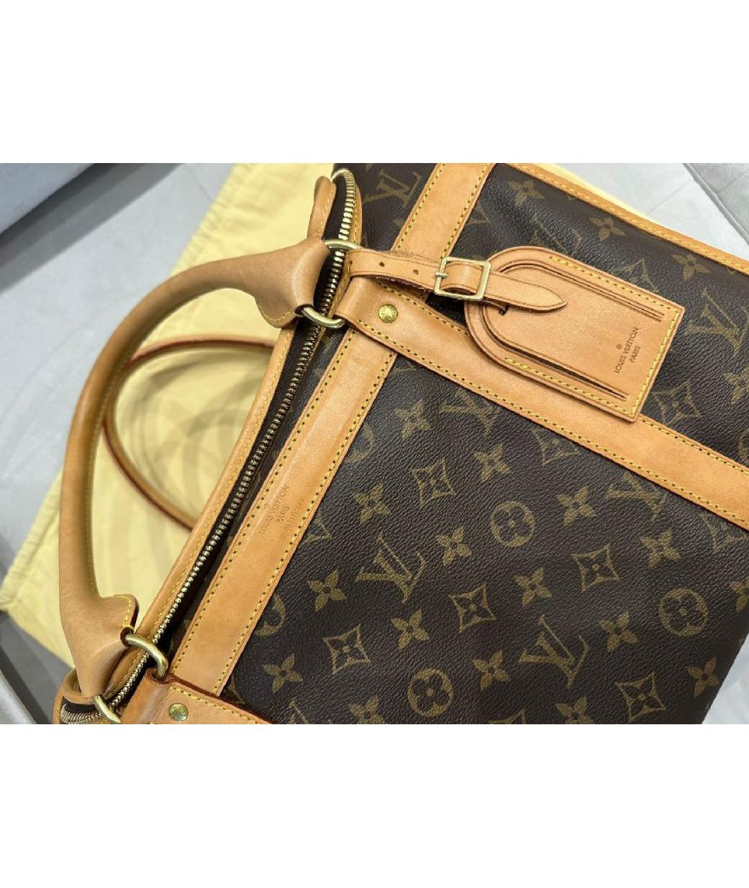 LOUIS VUITTON Коричневая дорожная/спортивная сумка, фото 6