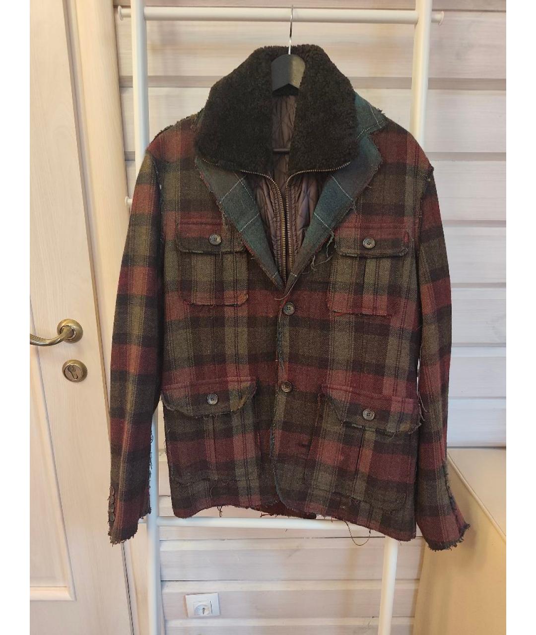 DOLCE&GABBANA Мульти шерстяная куртка, фото 8