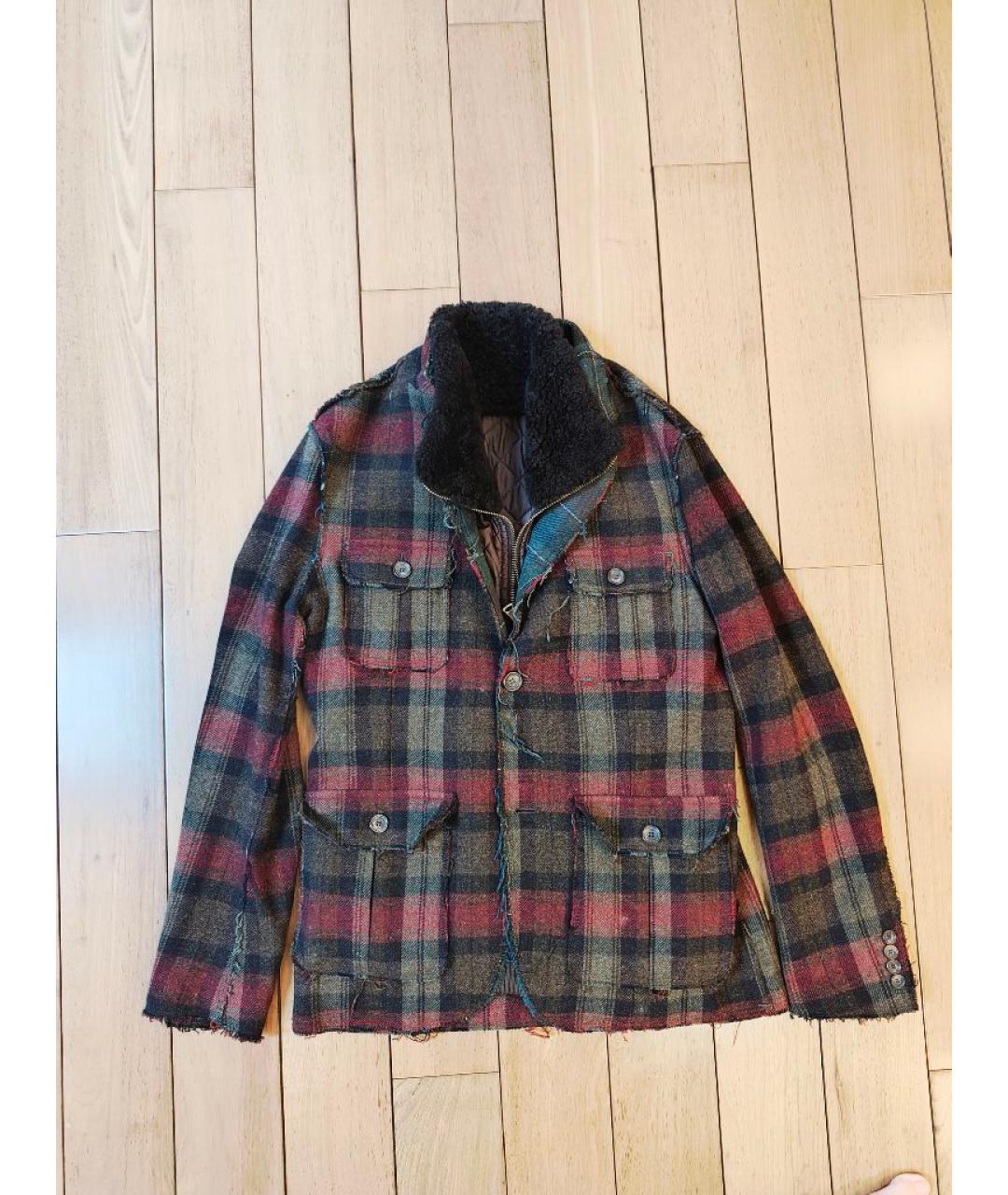 DOLCE&GABBANA Мульти шерстяная куртка, фото 9