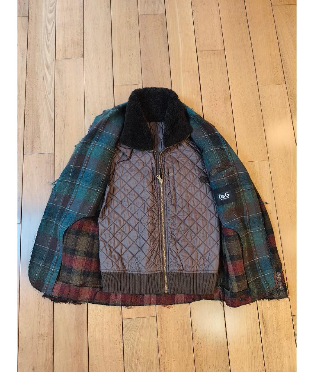 DOLCE&GABBANA Мульти шерстяная куртка, фото 2