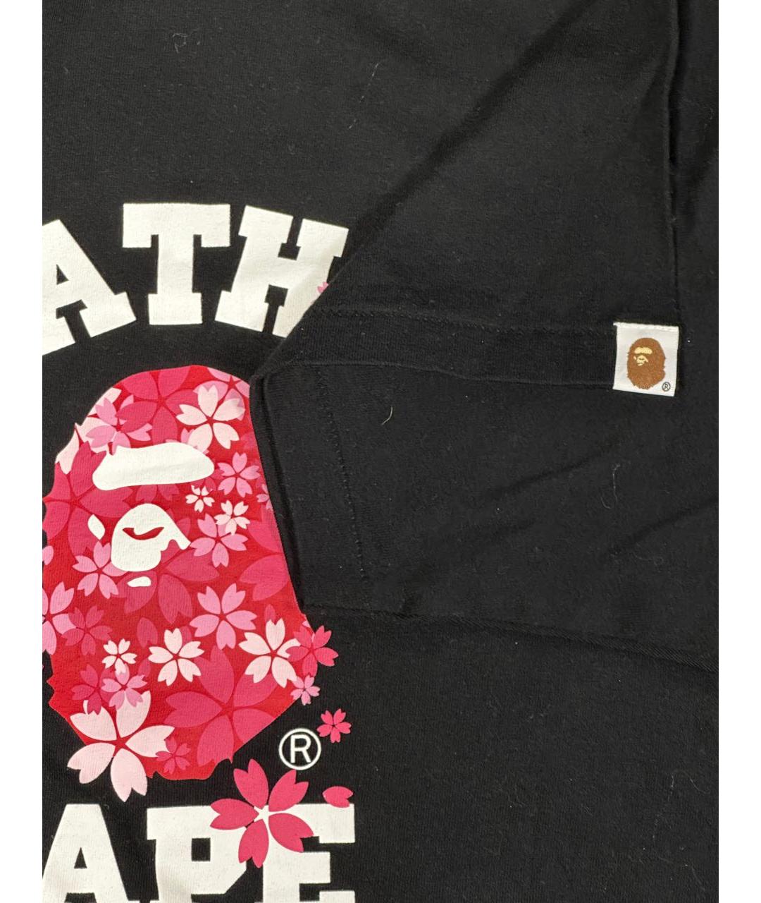 BAPE Черная хлопковая футболка, фото 4
