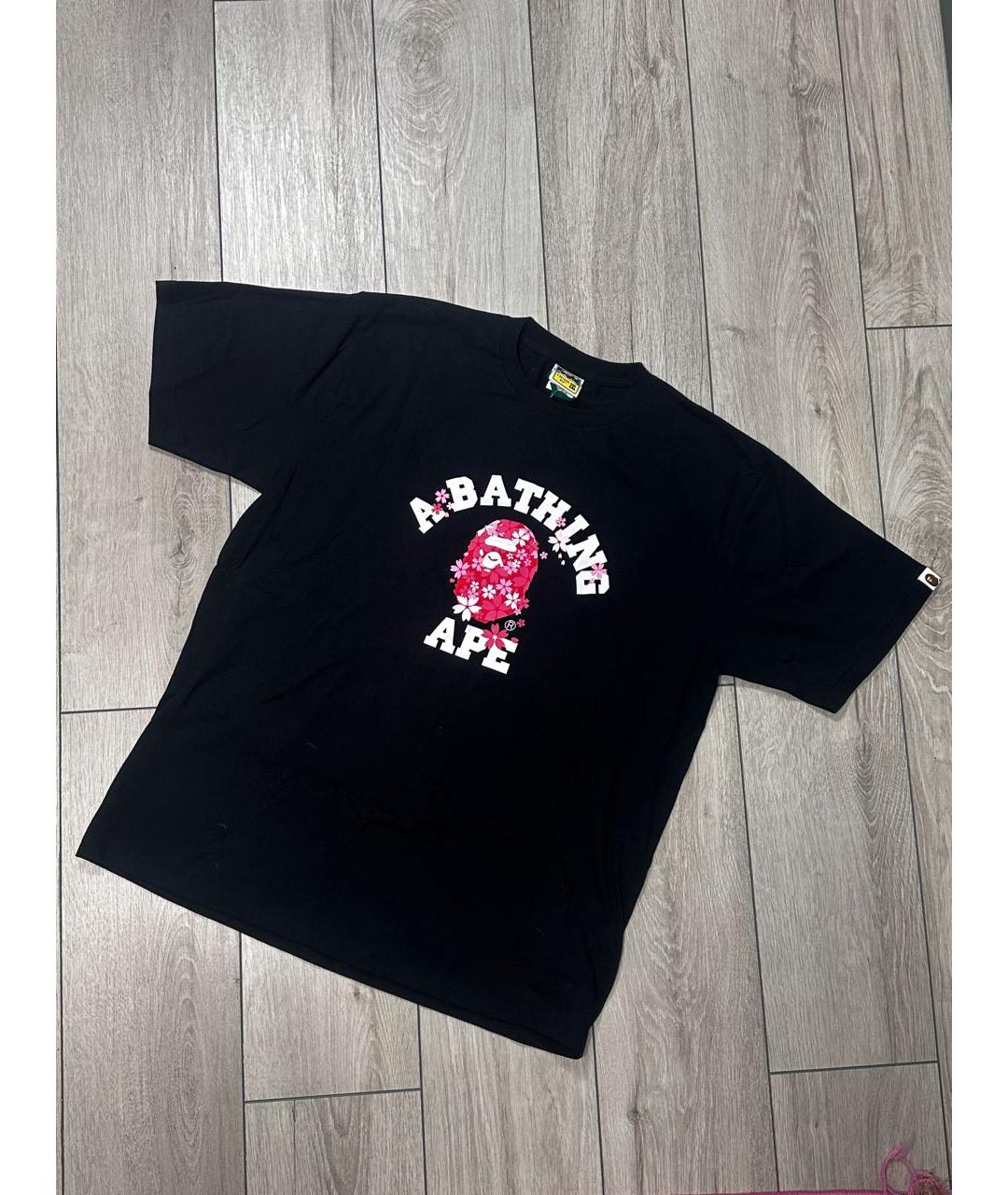 BAPE Черная хлопковая футболка, фото 5