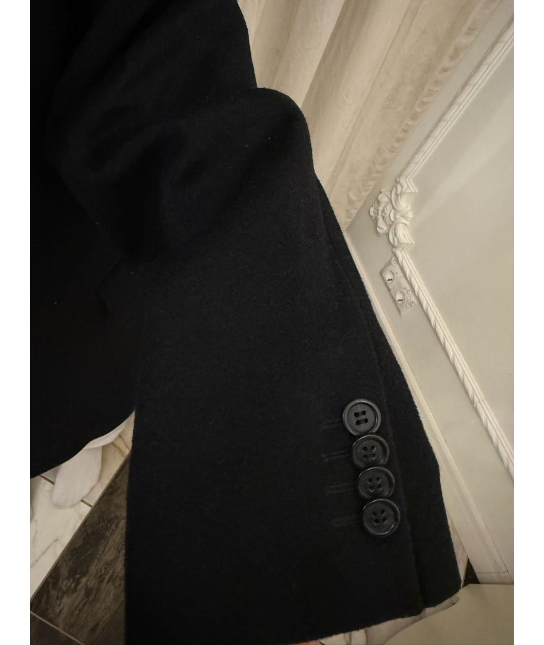 HUGO BOSS Черное шерстяное пальто, фото 7