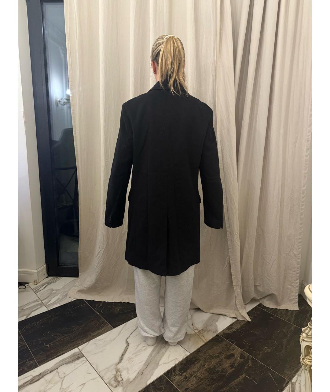 HUGO BOSS Черное шерстяное пальто, фото 3