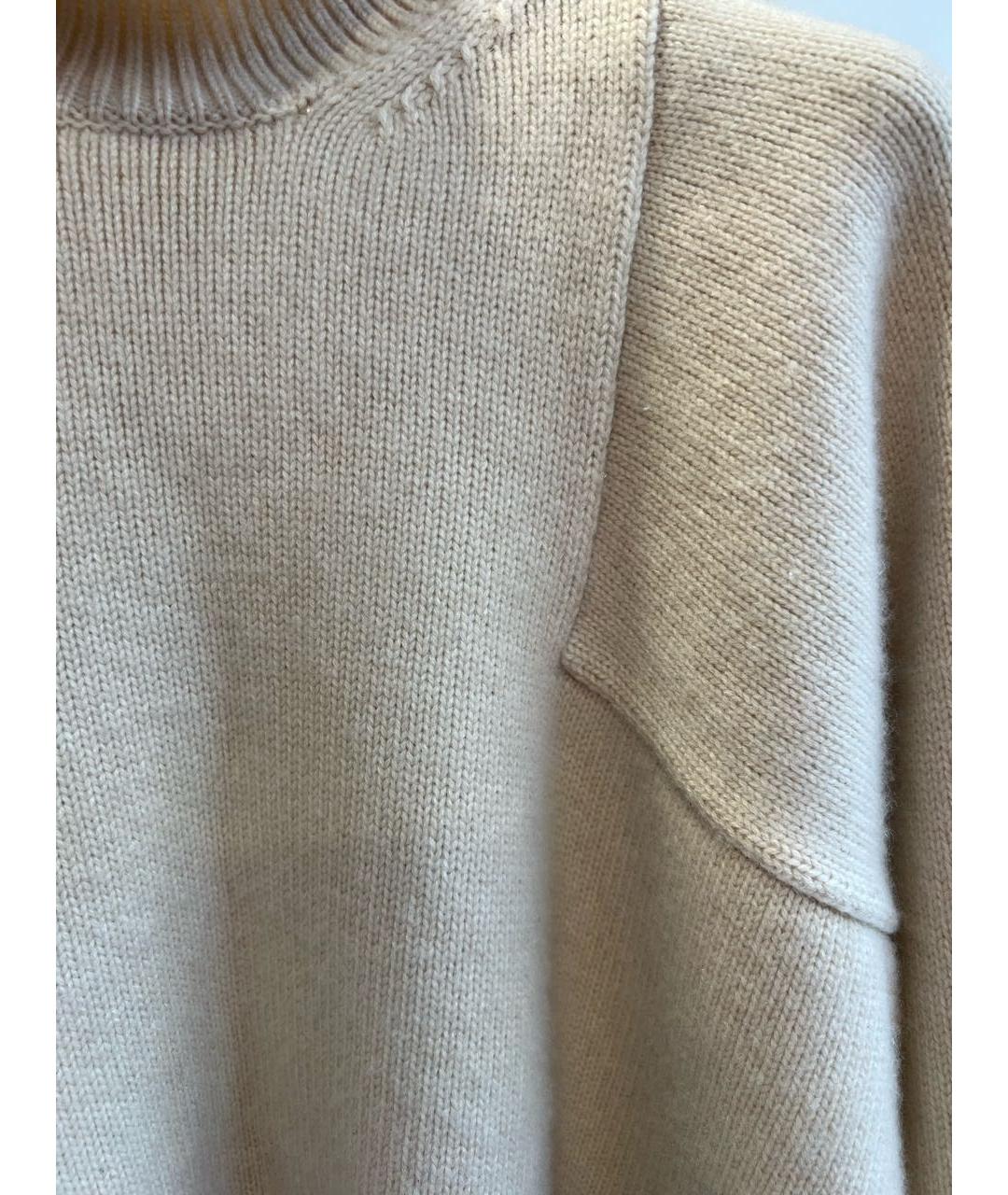 CELINE Бежевый кашемировый джемпер / свитер, фото 2