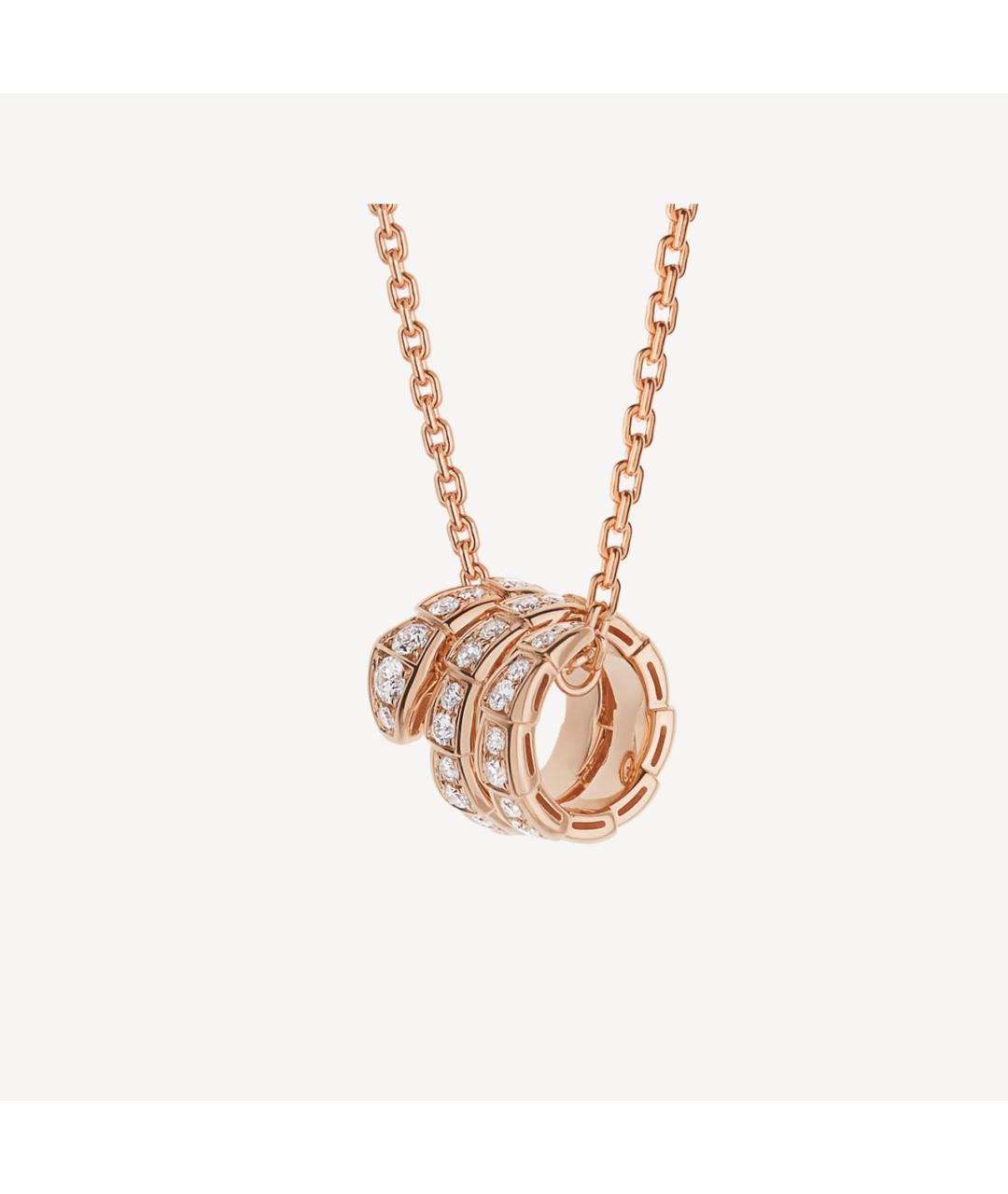 BVLGARI Розовая подвеска из розового золота, фото 5