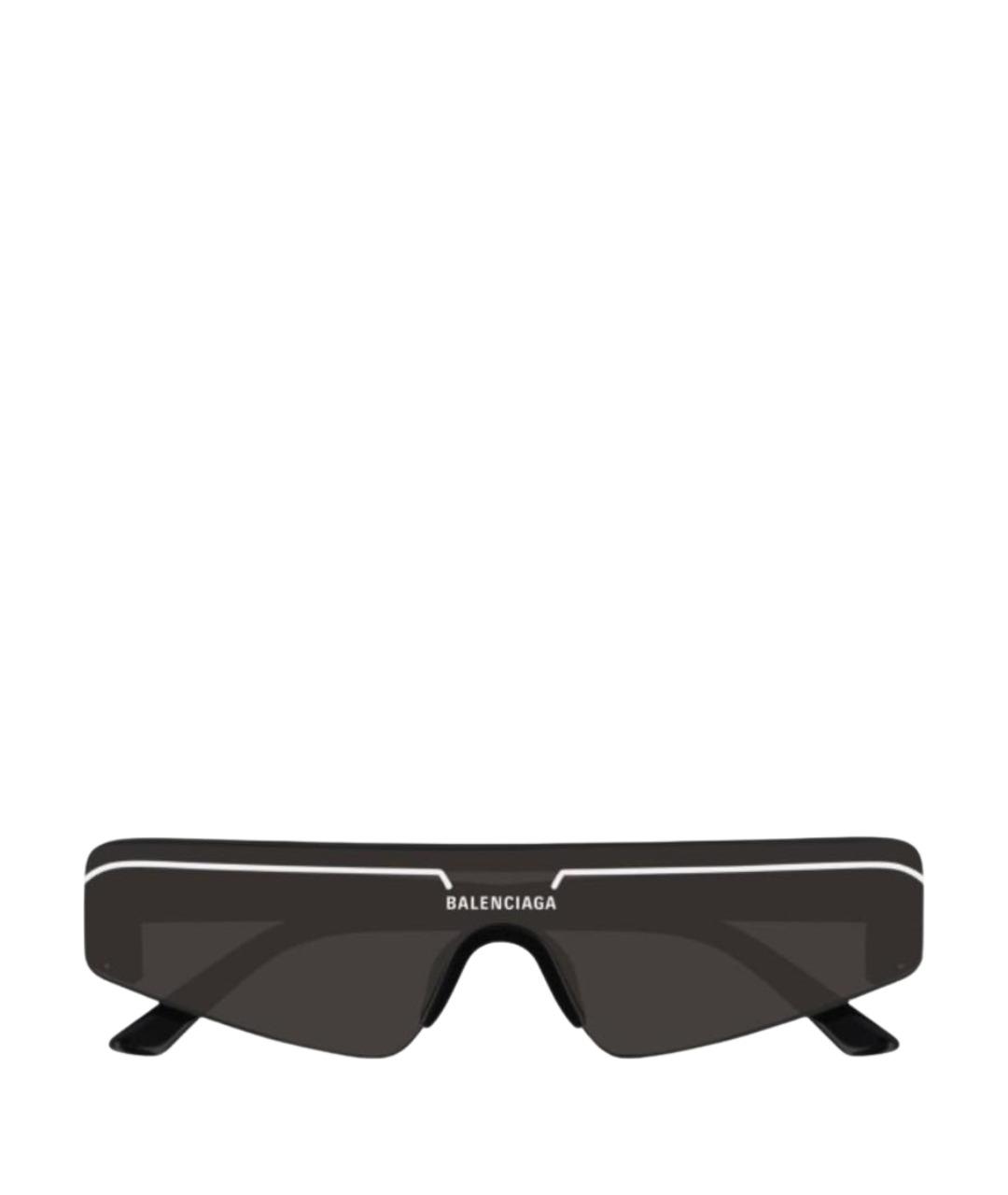BALENCIAGA Черные пластиковые солнцезащитные очки, фото 1