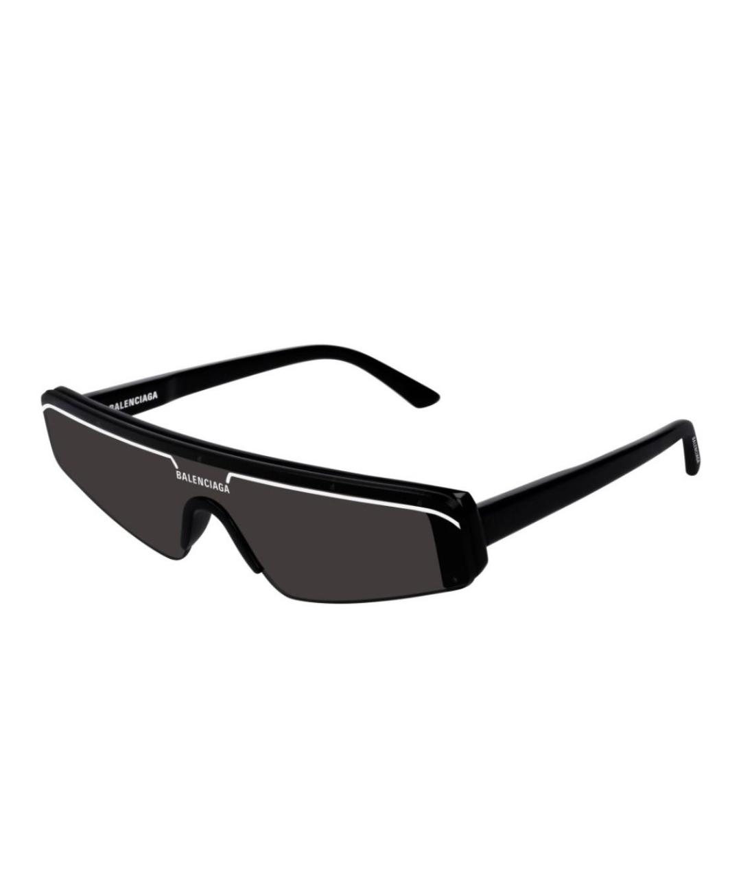 BALENCIAGA Черные пластиковые солнцезащитные очки, фото 2