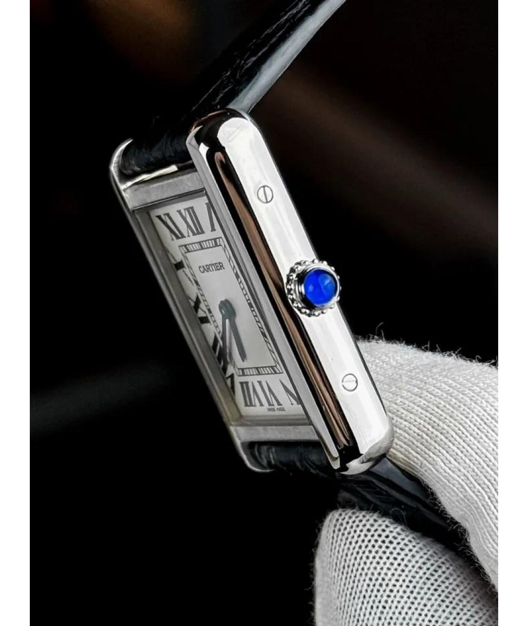 CARTIER Белые часы, фото 4