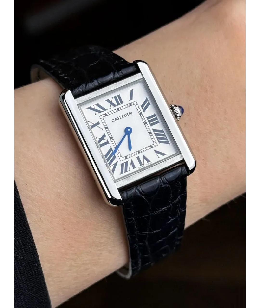 CARTIER Белые часы, фото 2
