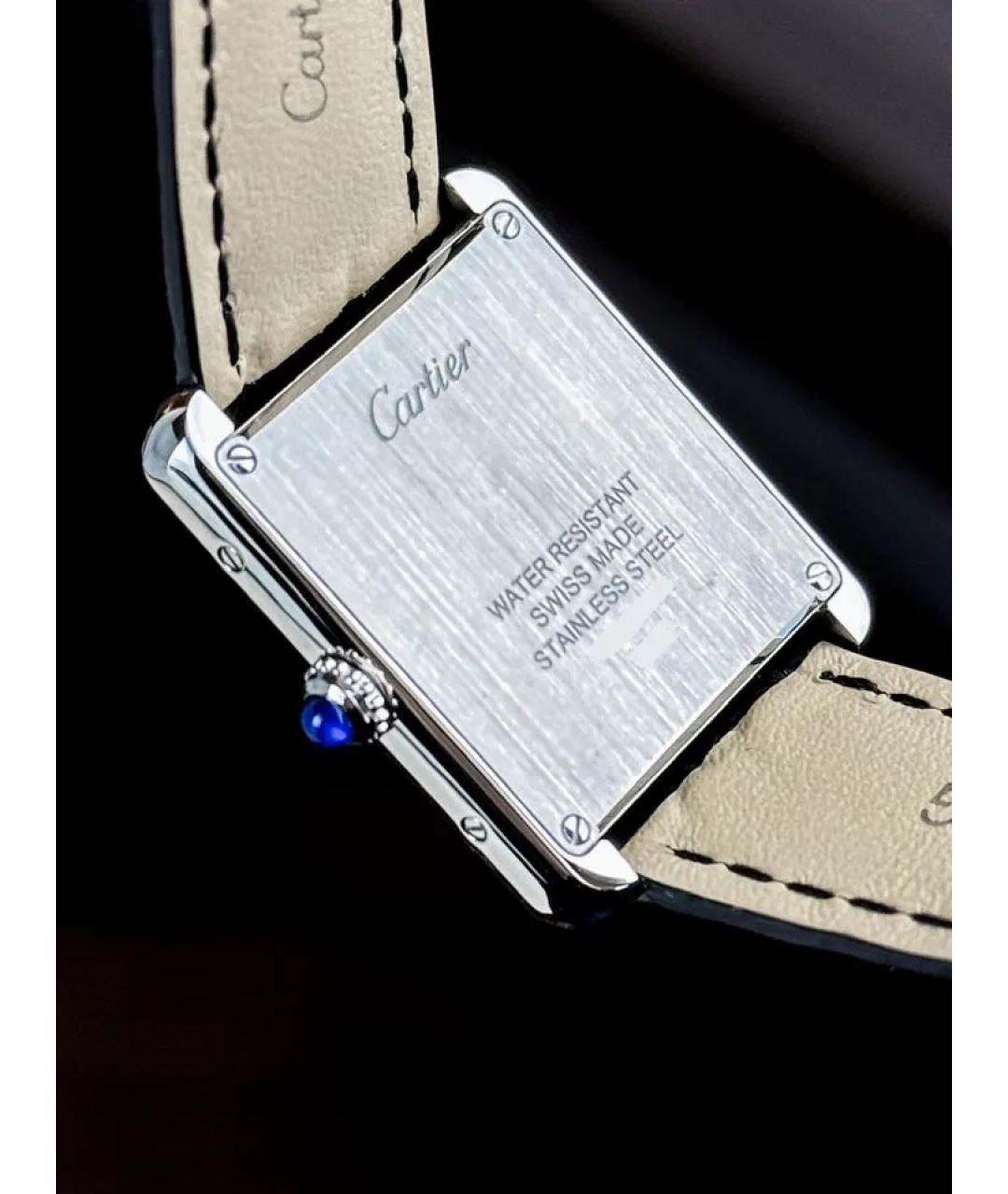 CARTIER Белые часы, фото 6