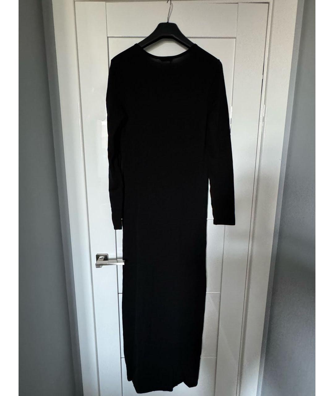 12 STOREEZ Черное хлопко-эластановое повседневное платье, фото 2