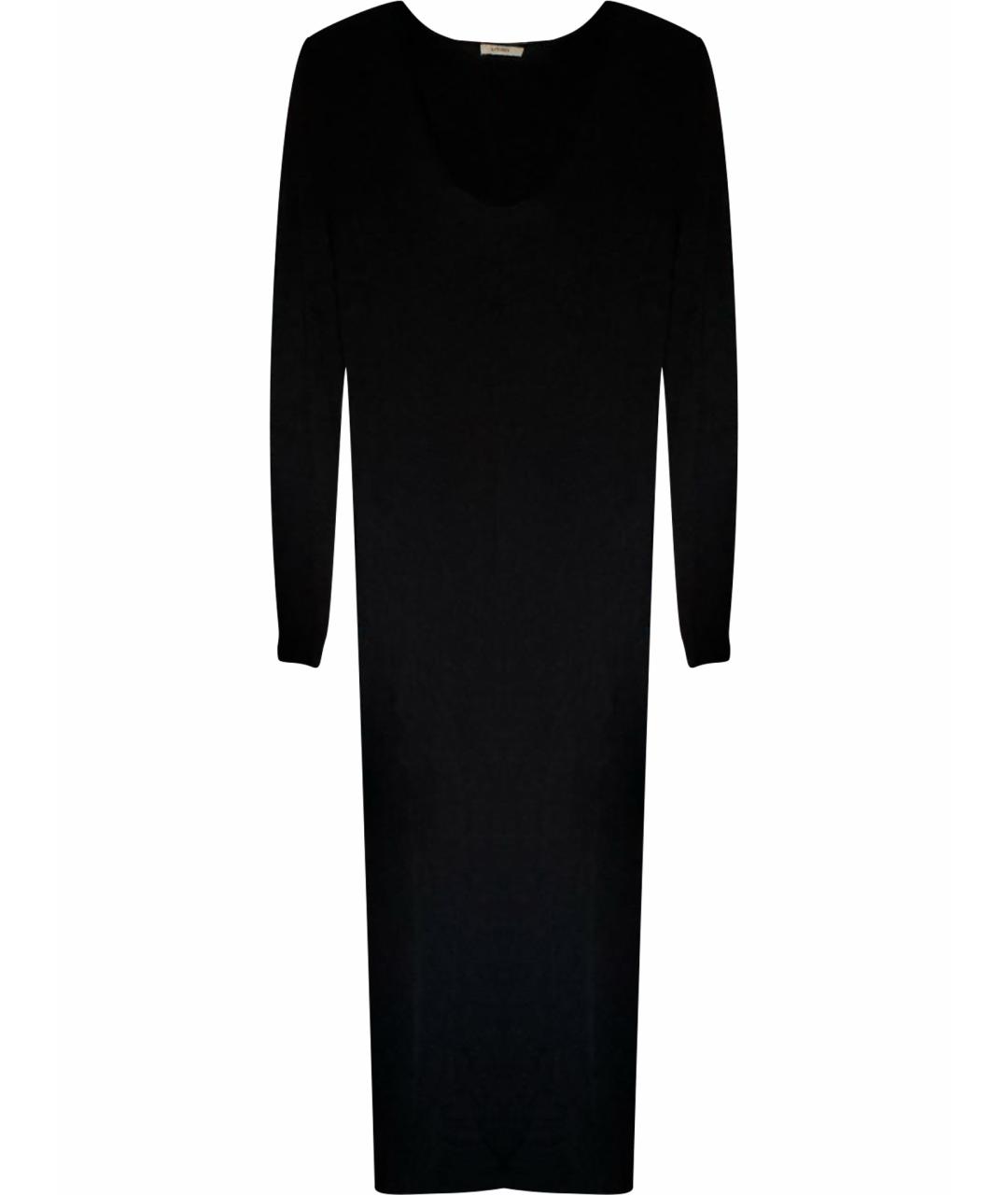 12 STOREEZ Черное хлопко-эластановое повседневное платье, фото 1