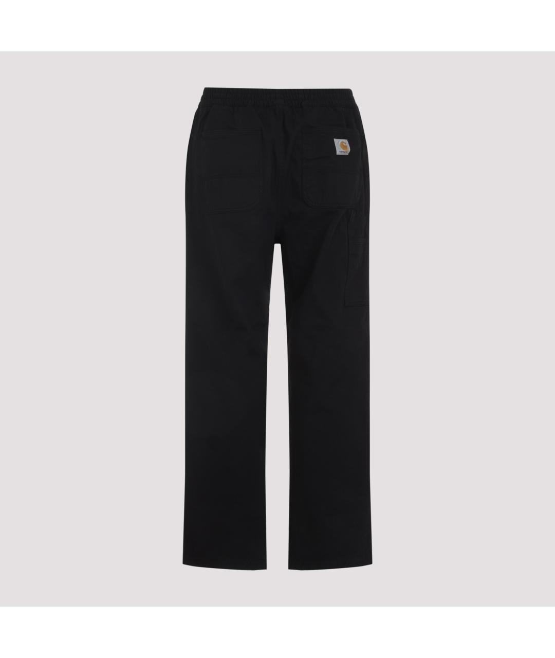 CARHARTT WIP Черные хлопковые повседневные брюки, фото 2