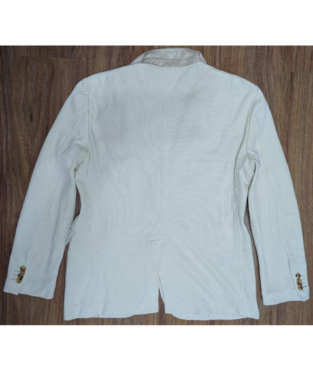 LOUIS VUITTON Бежевый хлопковый пиджак, фото 2