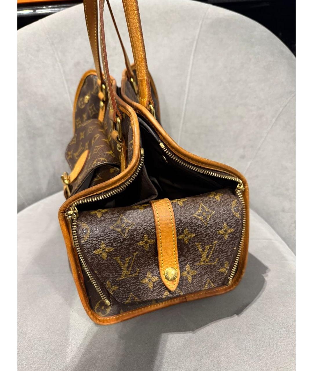 LOUIS VUITTON Коричневая сумка тоут, фото 5