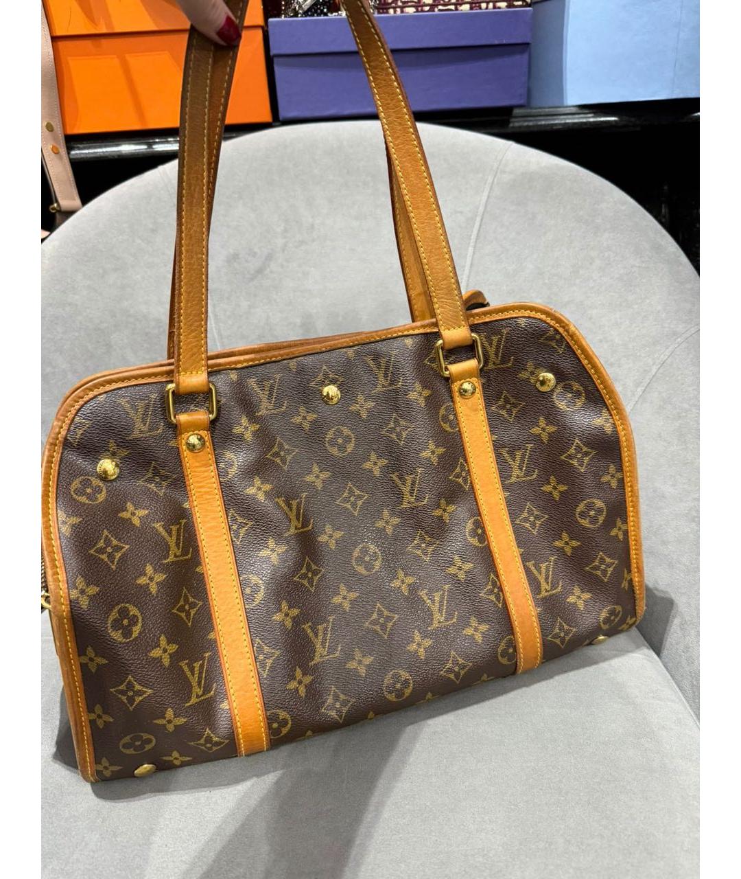LOUIS VUITTON Коричневая сумка тоут, фото 3
