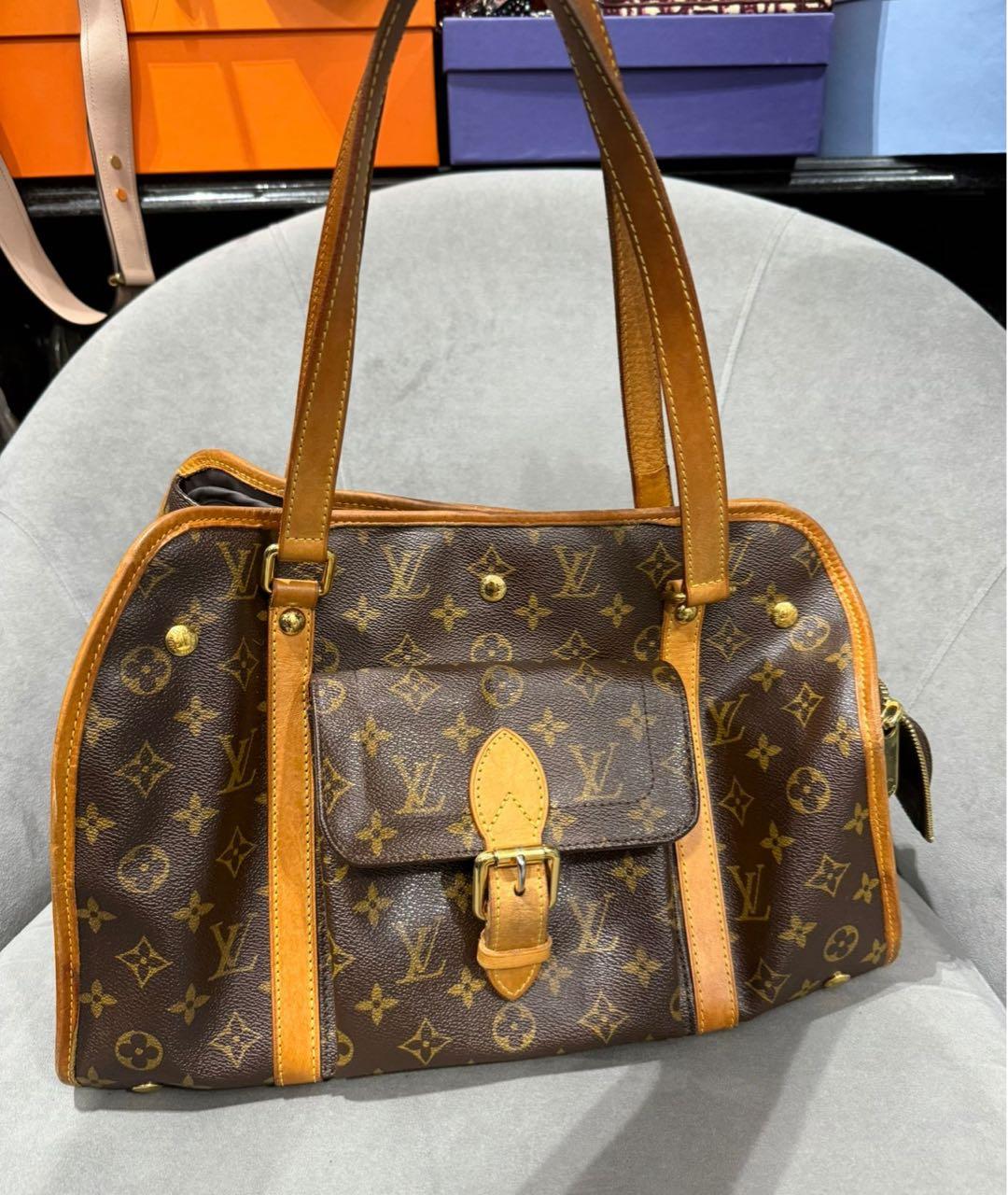 LOUIS VUITTON Коричневая сумка тоут, фото 2